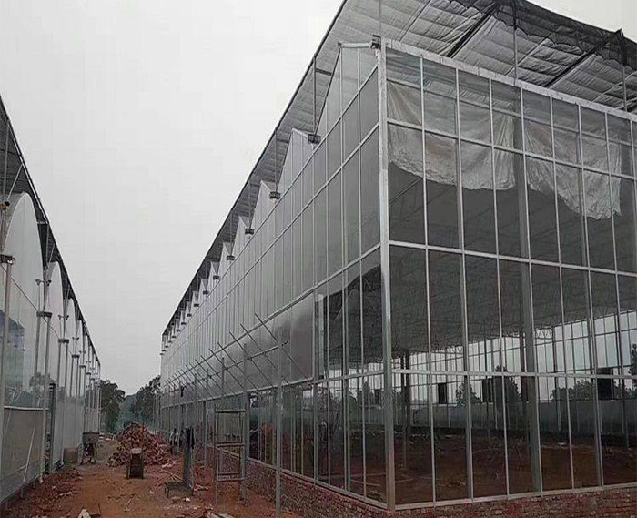 玻璃溫室骨架施工